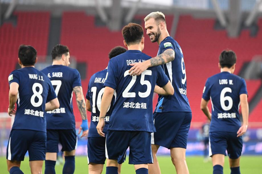 [图]图多列破门段刘愚进球 武汉三镇平青岛西海岸